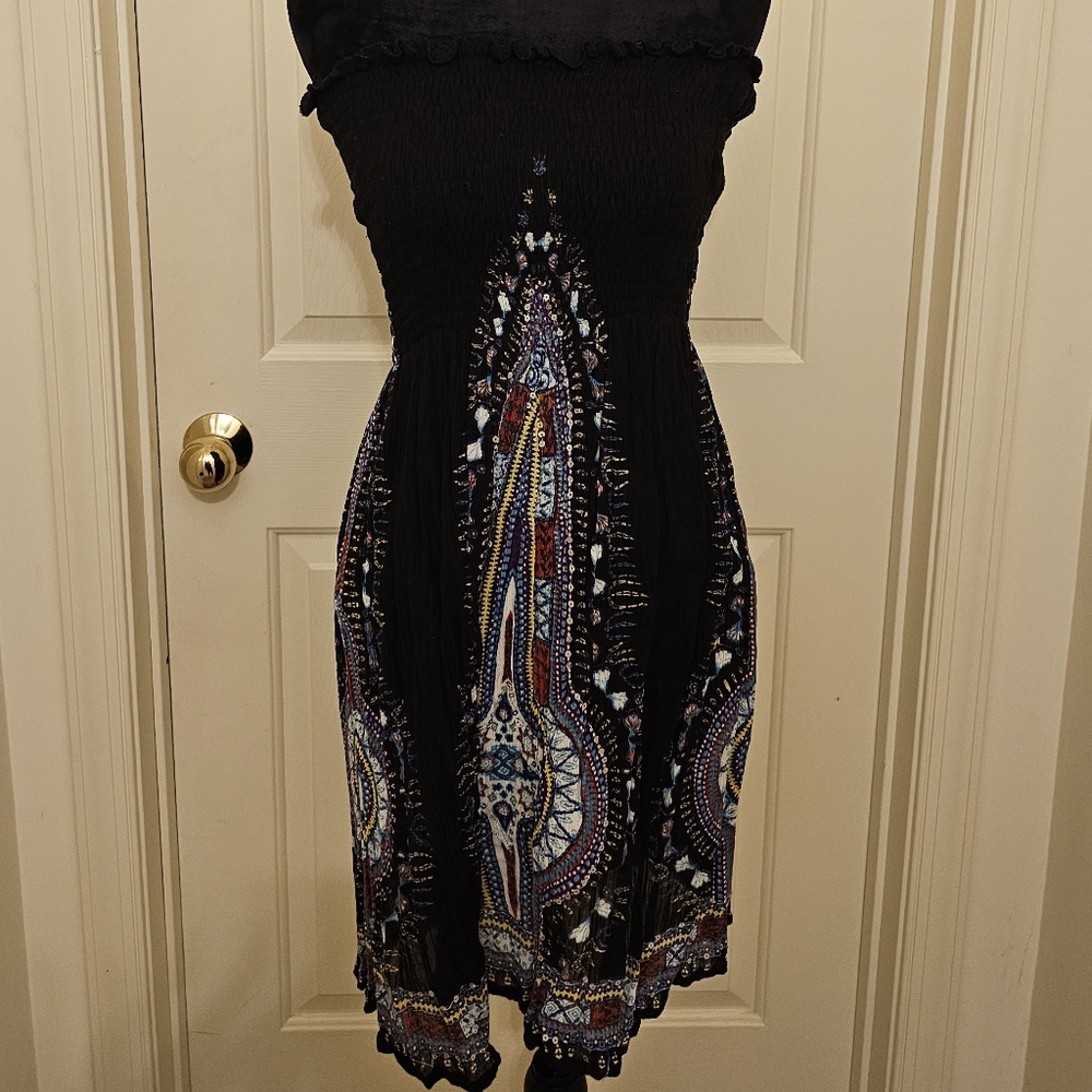 Strapless Gauze Dress